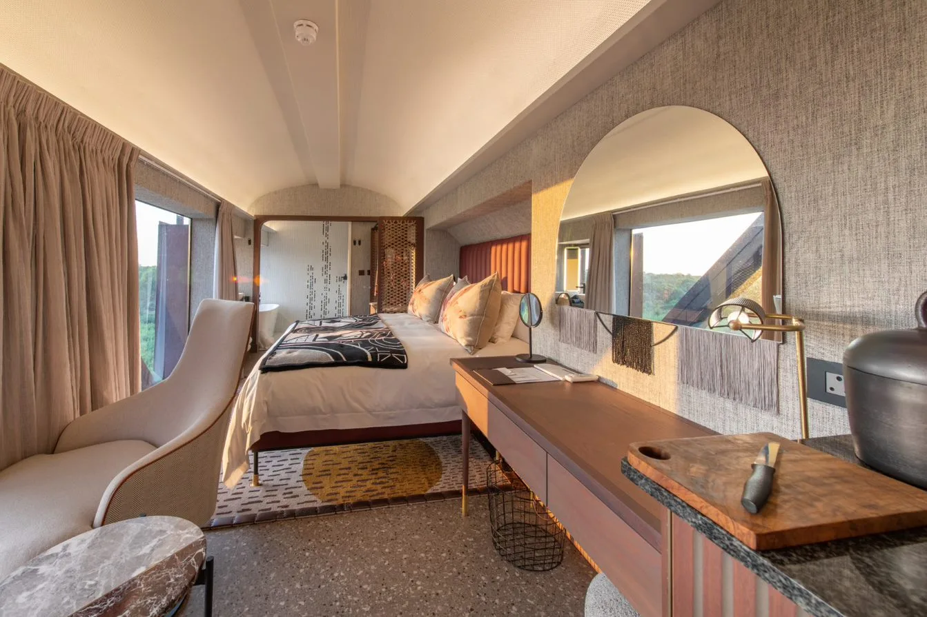 Sud Africa – Kruger Shalati - The train on the bridge